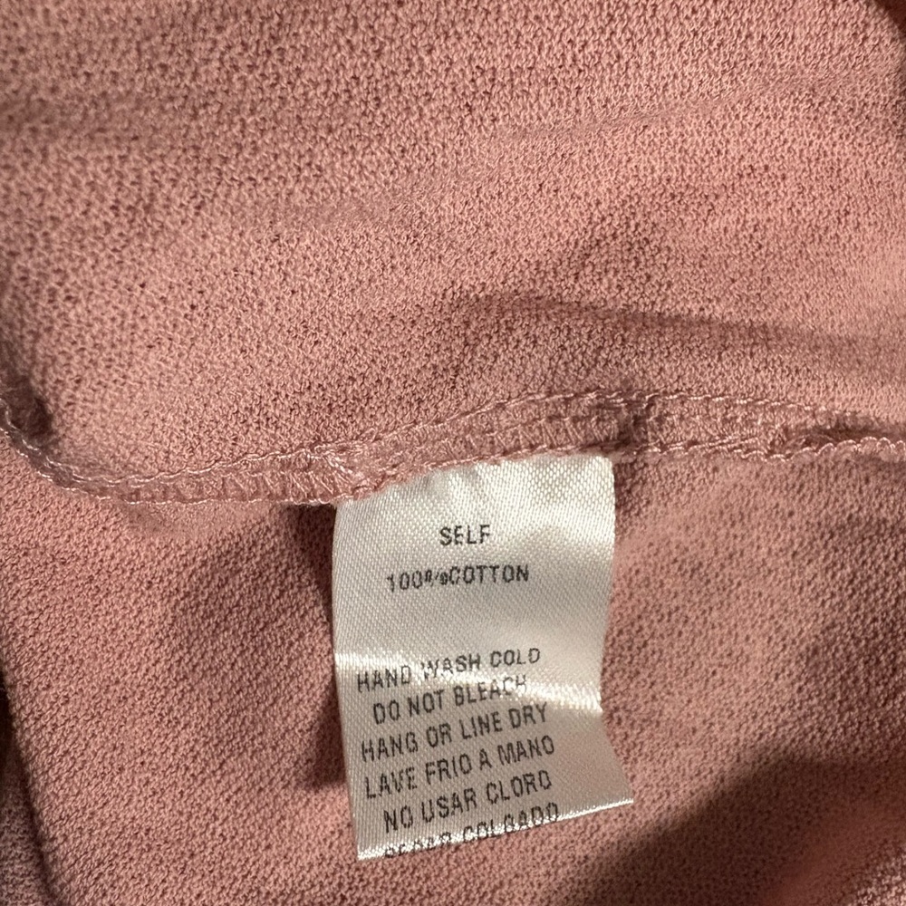 Easel Blush Smocked Neckline Blouse - Picture 4 of 6